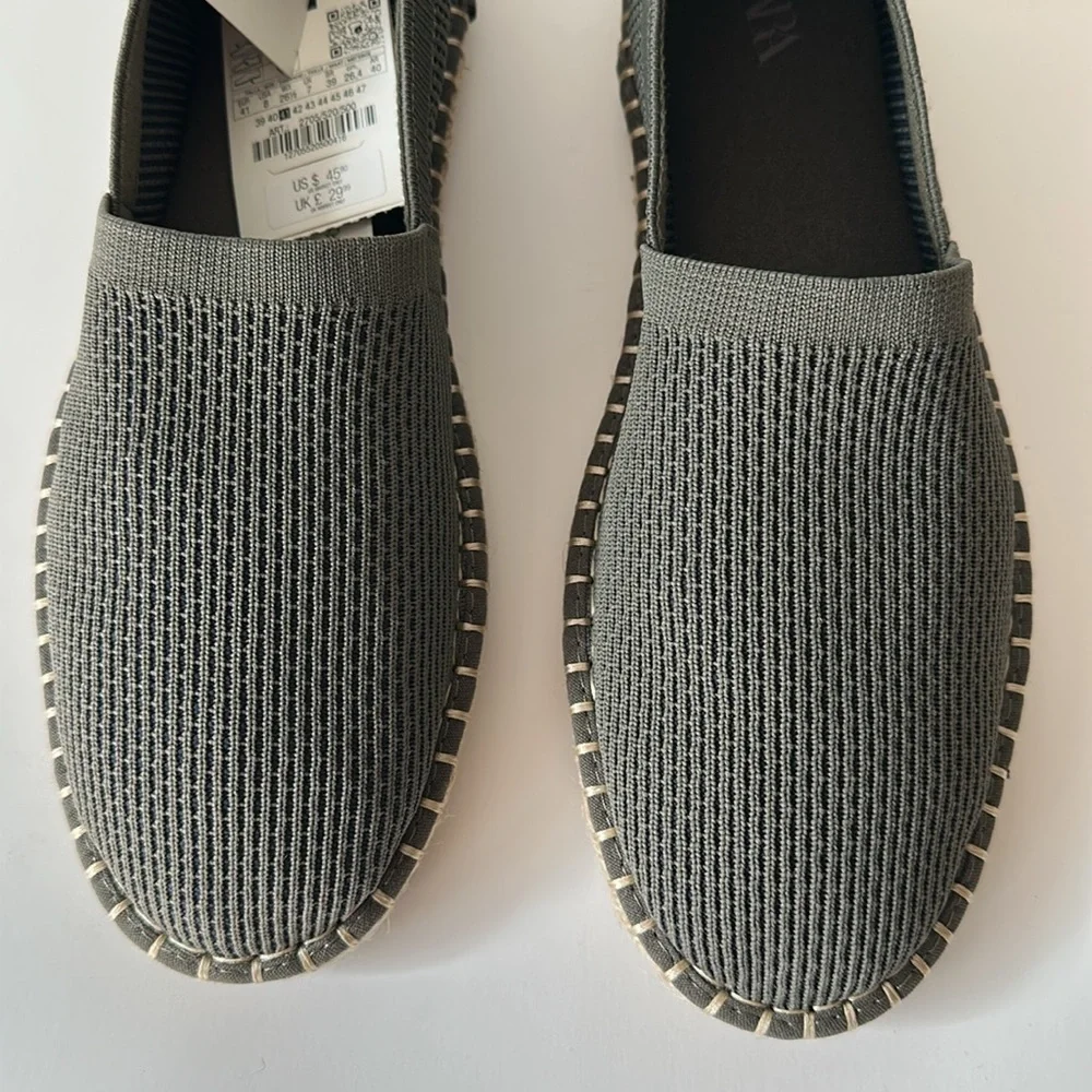Zara  Men’s Green Espadrilles Size 8